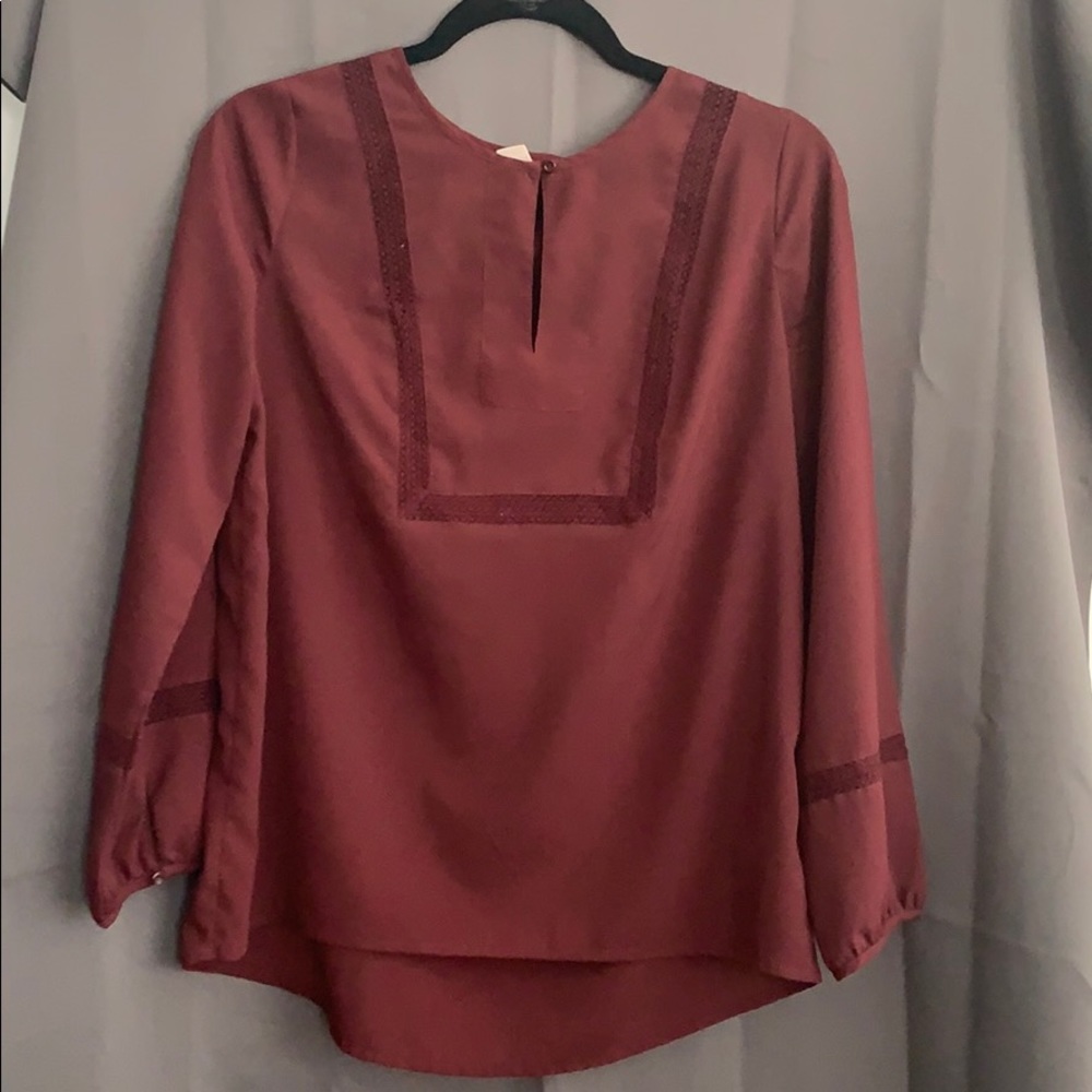 Maroon blouse